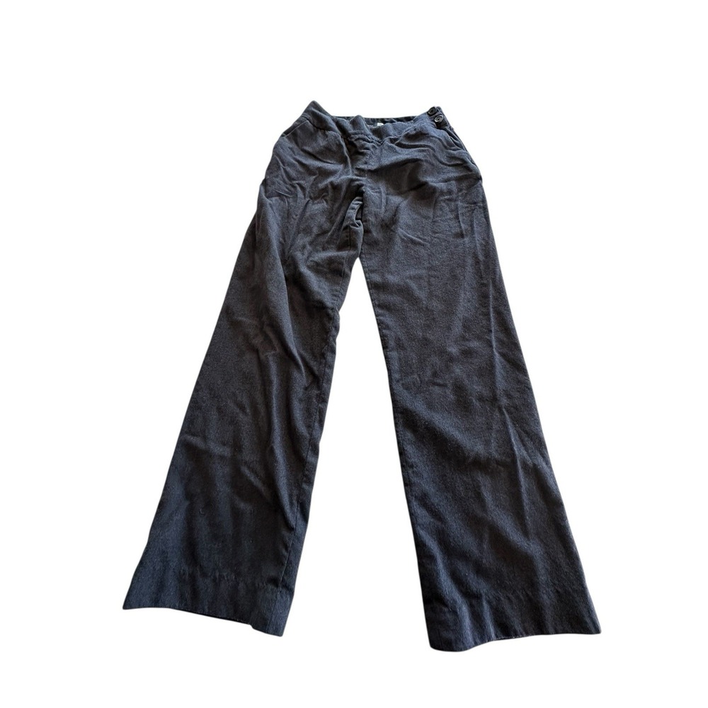 Saks Fifth Avenue Classic Gray Wool Side-Zip Trousers‎ Pants Women's Size 8 EUC
